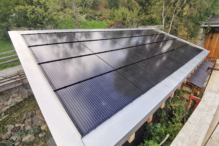 Garage, Photovoltaik­anlage